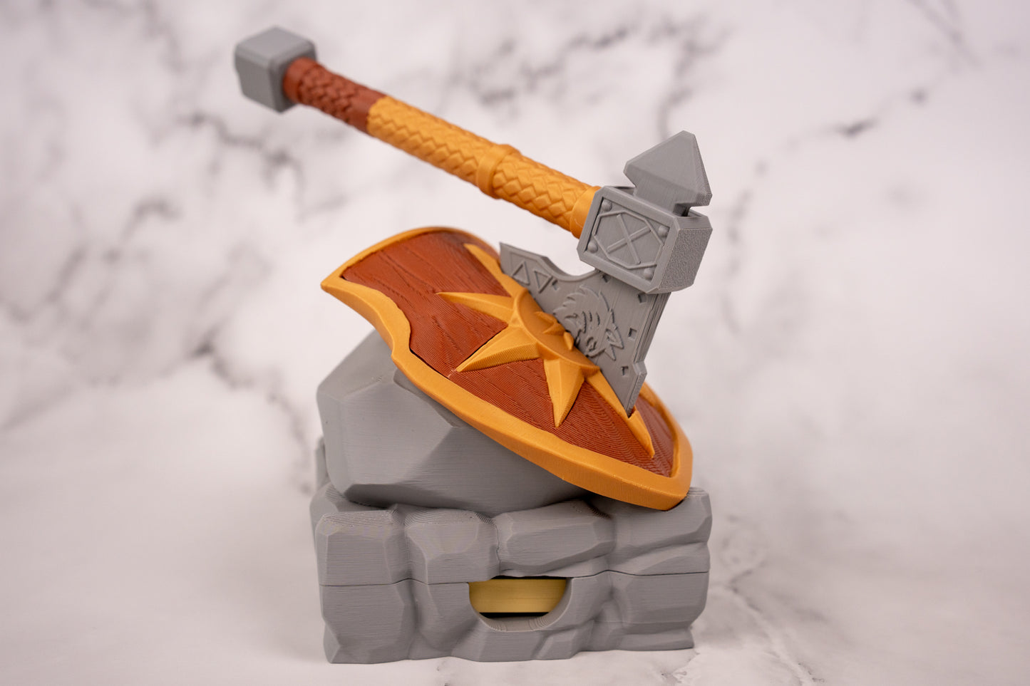 Fantasy Shield Sticky Note Holder & Axe Pen