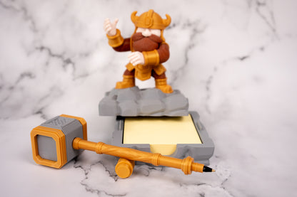 Dwarf Pen and Sticky Note Holder