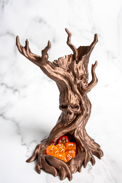Skull Tree Dice Tower - Haunted Forest Dice Roller for D&D, Horror TTRPGs