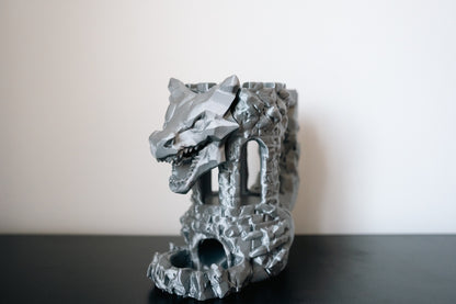 Dragon Fortress Can Holder & Dice Tower | TTRPG Accessory for D&D or game nights