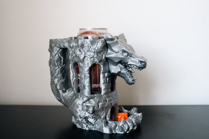 Dragon Fortress Can Holder & Dice Tower | TTRPG Accessory for D&D or game nights